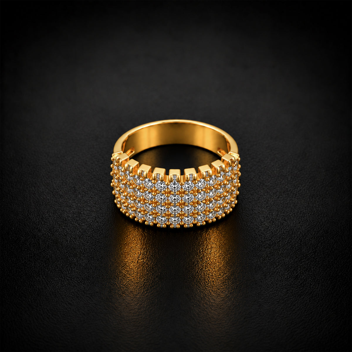 Crown Arc Stone Men’s Ring GMR 60