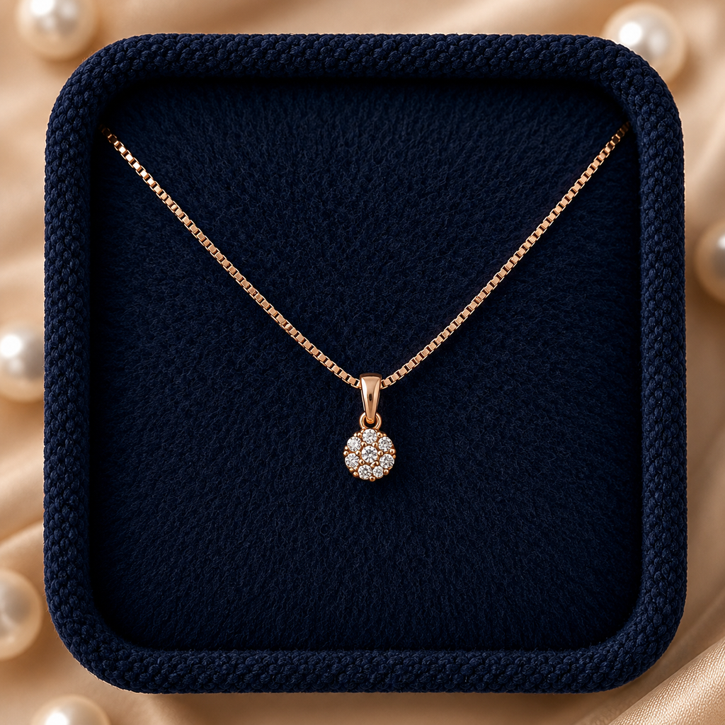 Radiant Rosette Pendant Necklace GWN-209