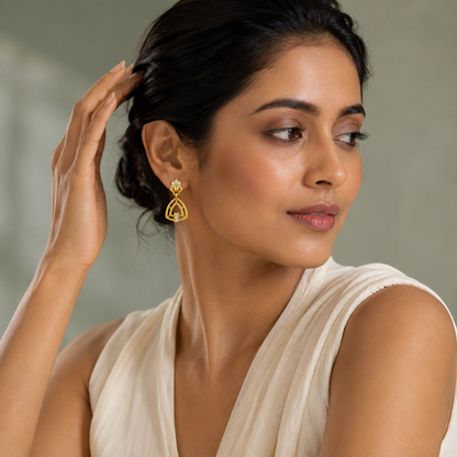 Arvena Crown Arch Drop Earrings GWE 294