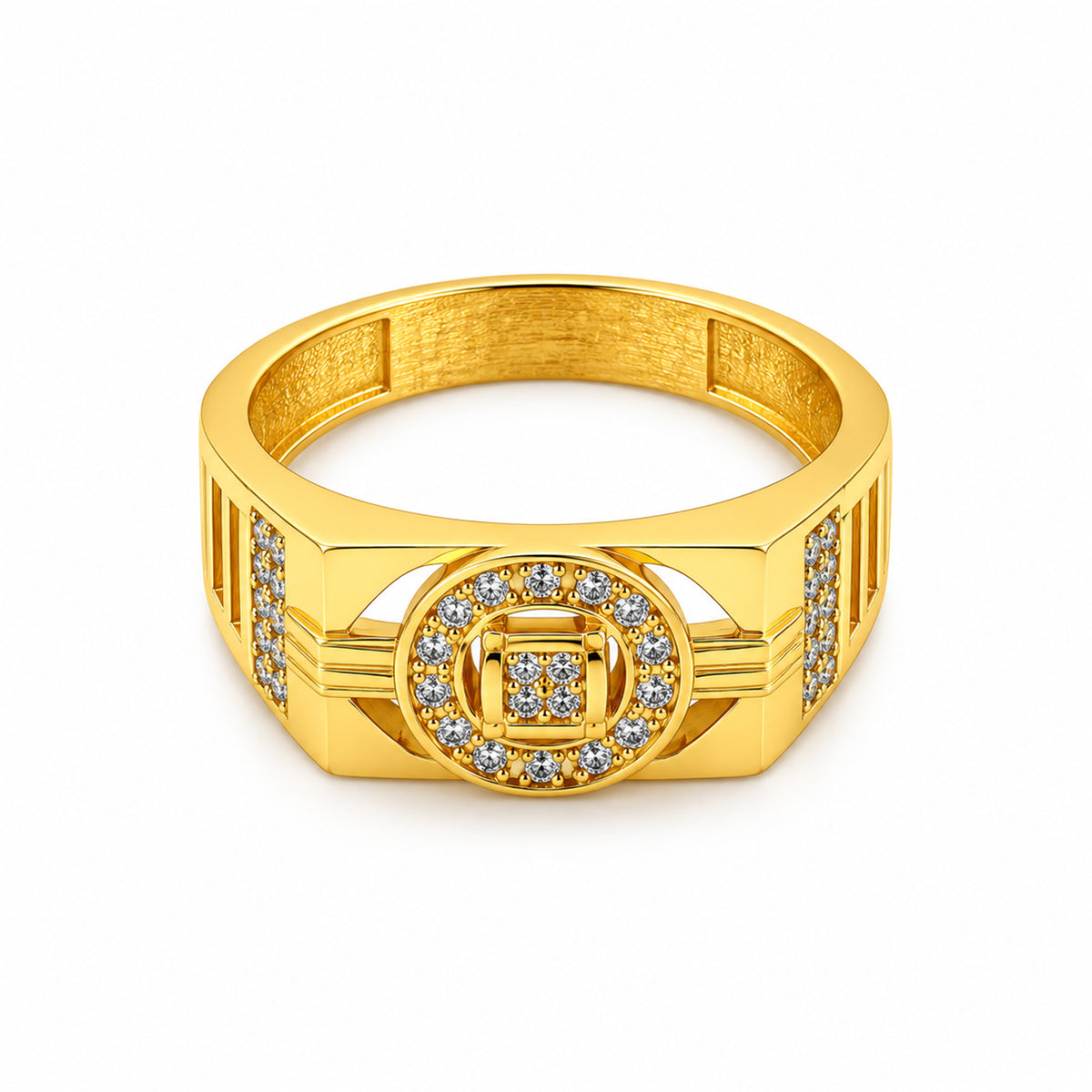 Orbit Frame Stone Men’s Ring GMR 63