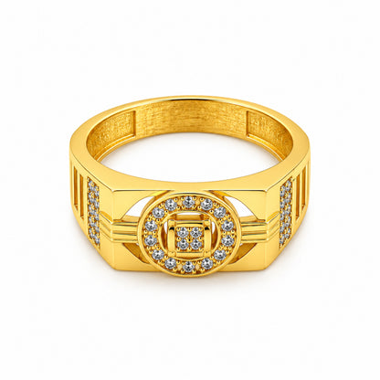 Orbit Frame Stone Men’s Ring GMR 63