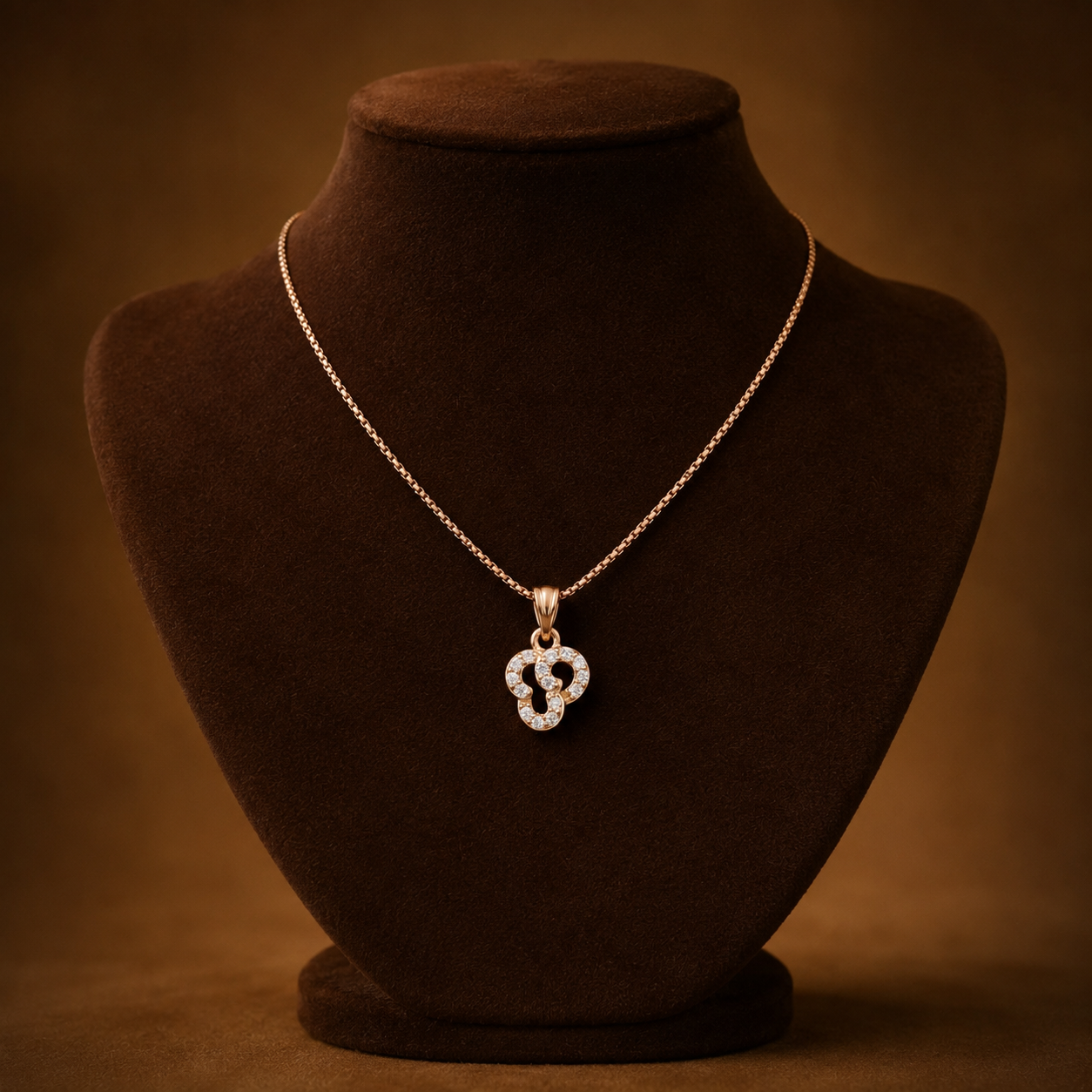 Crystal Triple Loop Necklace GWN-206