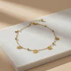 Classic Filigree Butterfly Charm Link Anklet GWA-49