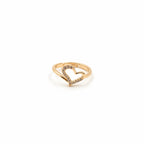 Shimmering Pave Open Heart Wrap Ring GWR-15