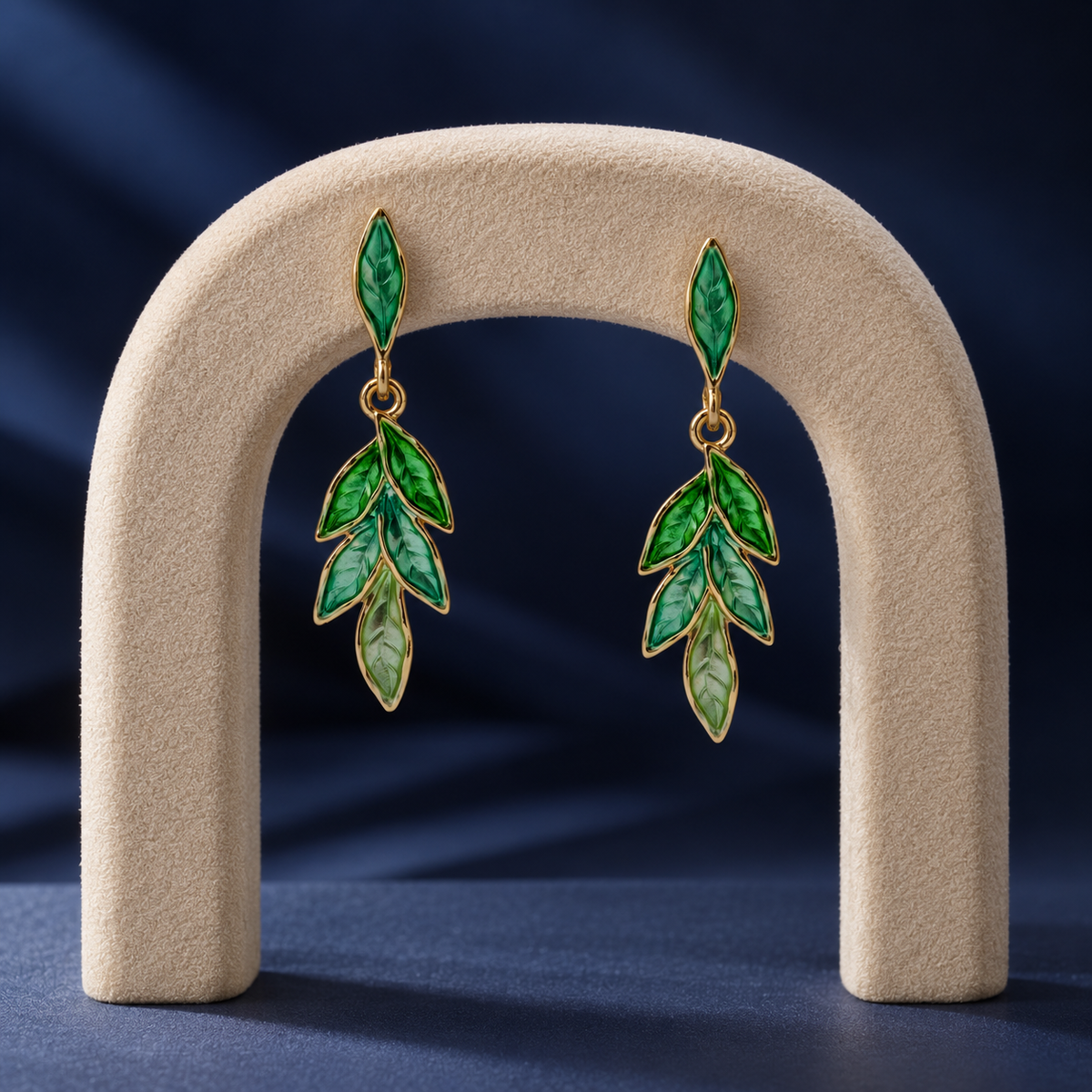 Verdant Leaf Cascade Earrings GWE 194