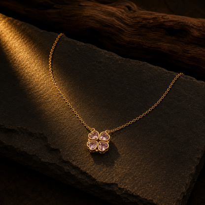 Blush Clover Women’s Necklace GWN 85