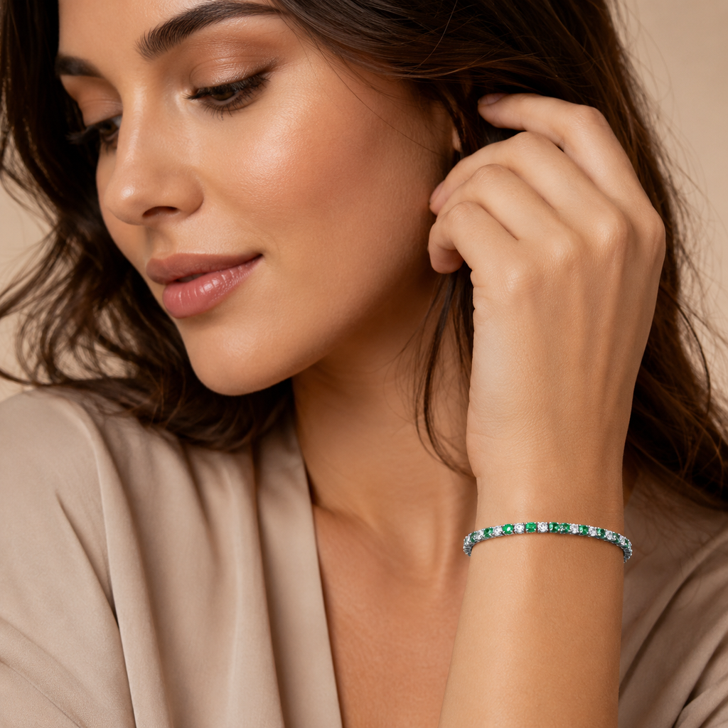 Emerald Glint Bracelet  GWB-70