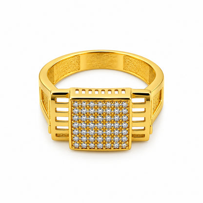 Architectural Grid Men’s Ring GMR 52