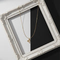 Modern Abstract Open Heart Necklace GWN -62