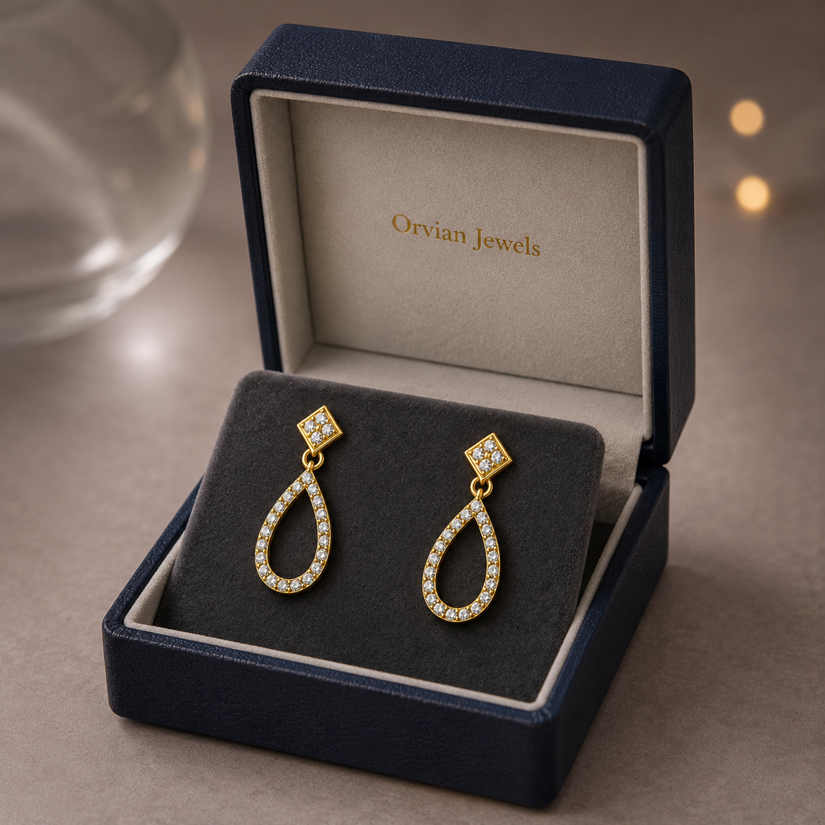 Liora Crystal Teardrop Earrings GWE 296