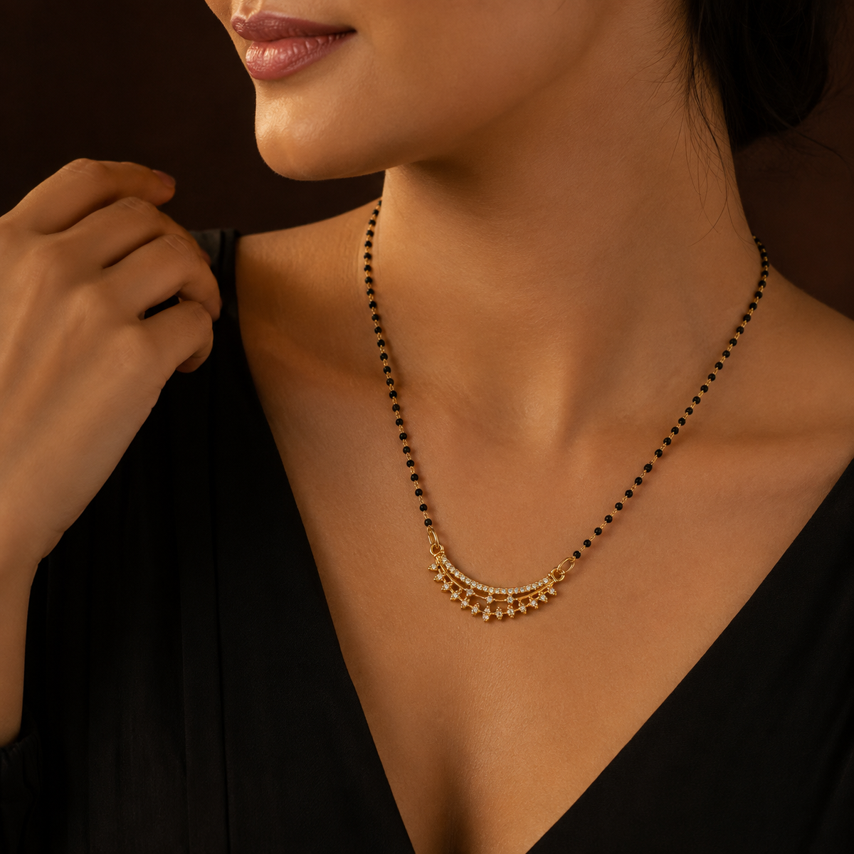 Celestia Crescent Spark Women’s Mangalsutra GWM 26