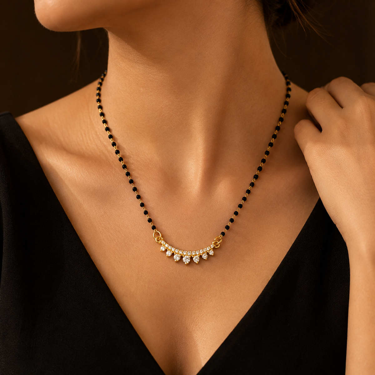 Celestia Drop Crystal Women’s Mangalsutra GWM 37