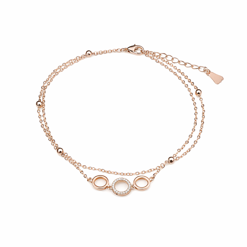 Diamond Glow Premium Anklet for Women