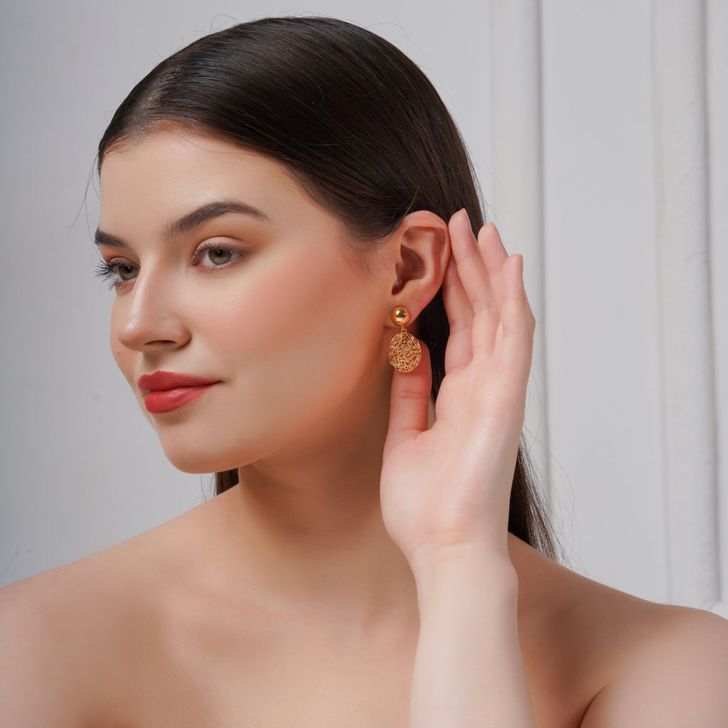 Sunora Weave Drops Earrings for Women