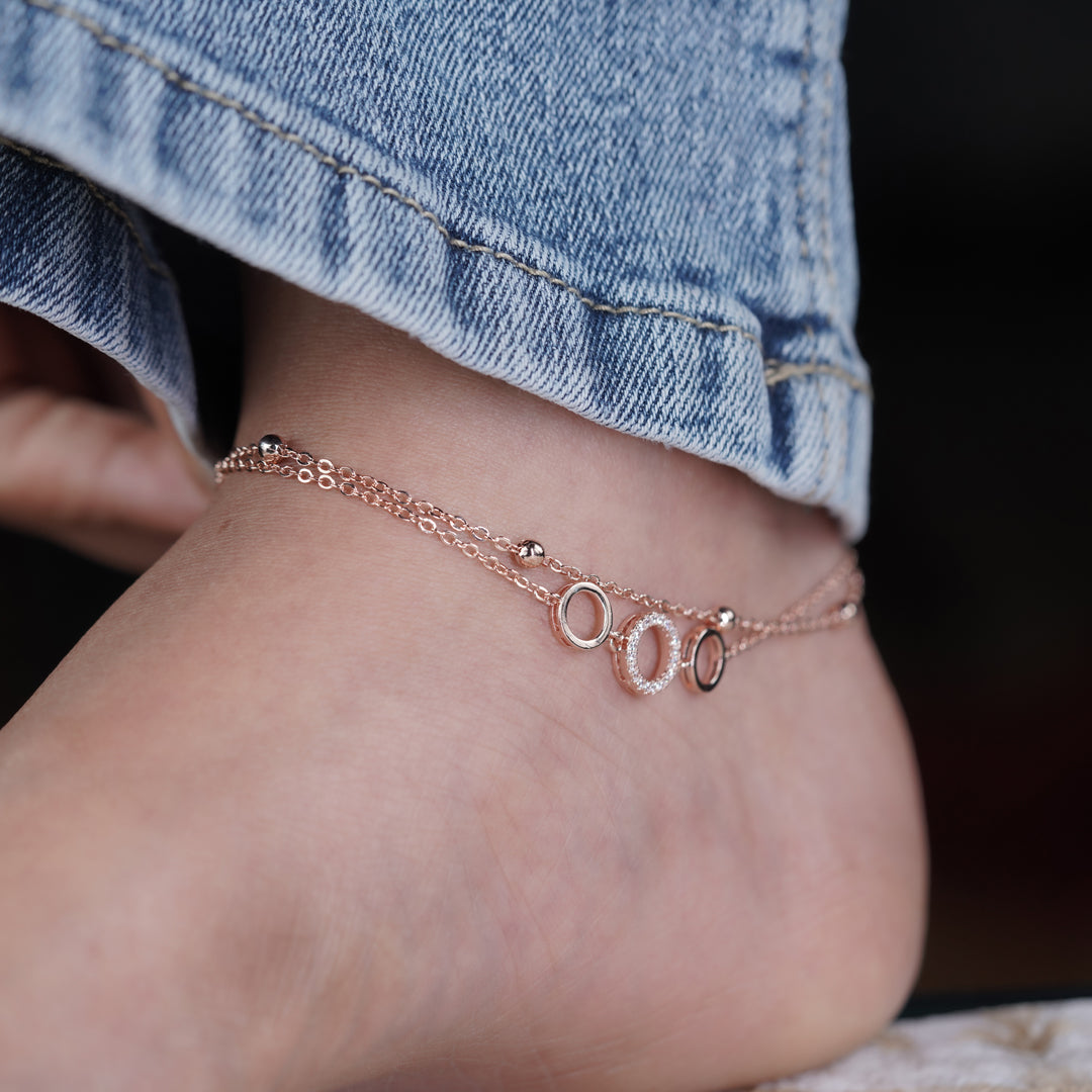 Diamond Glow Premium Anklet for Women