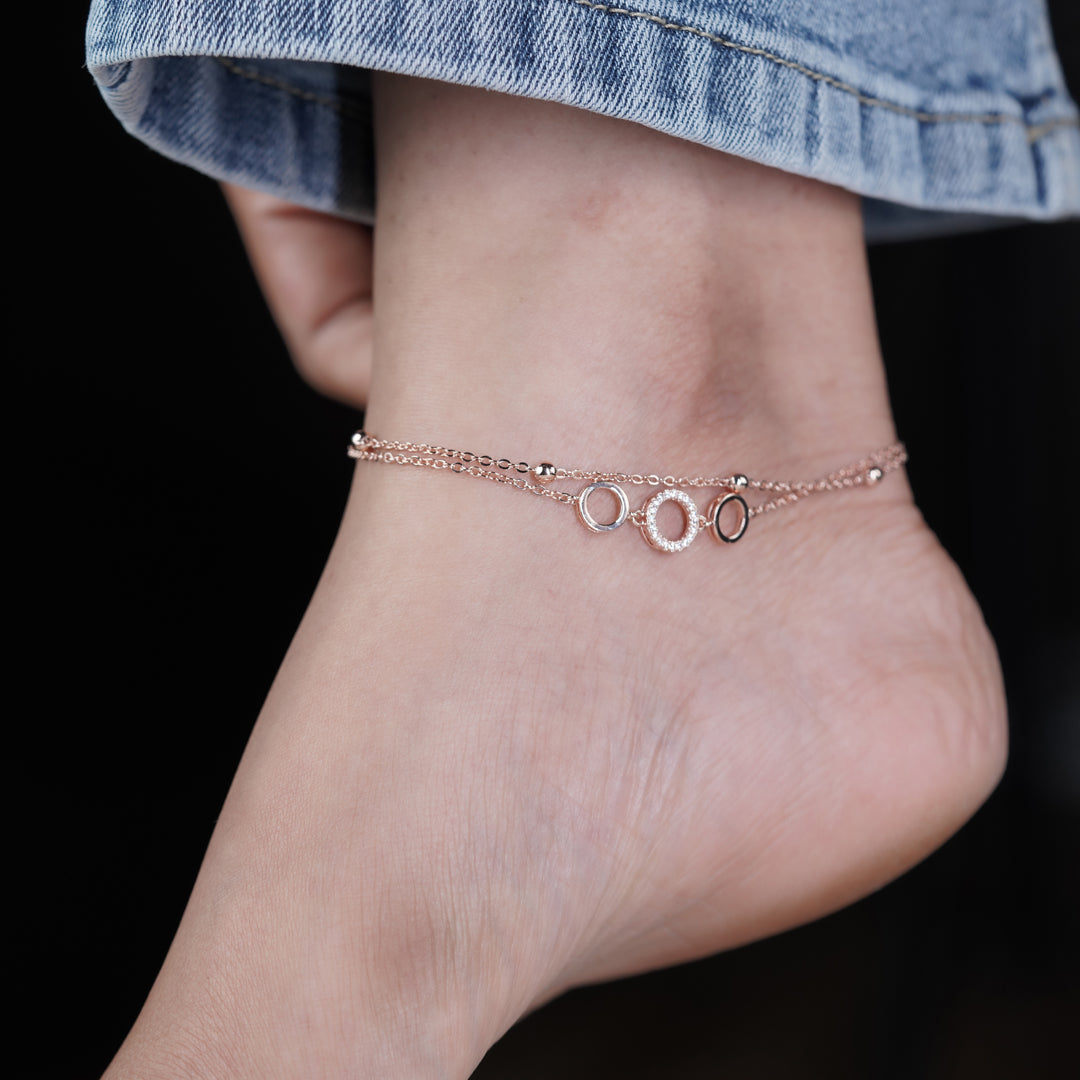 Diamond Glow Premium Anklet for Women
