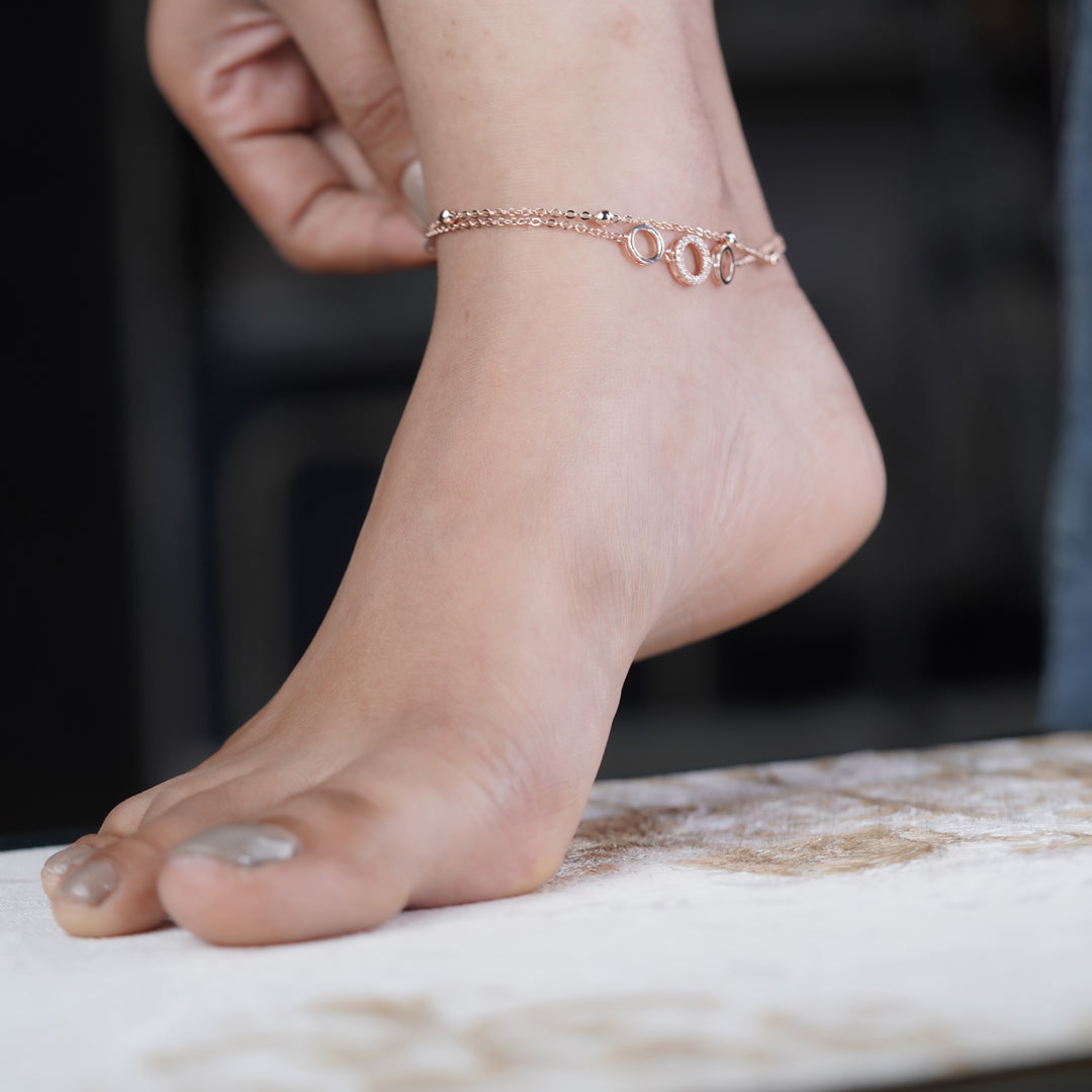 Diamond Glow Premium Anklet for Women