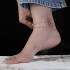 Tree of Life Halo Dual Layer Charm Anklet GWA-11