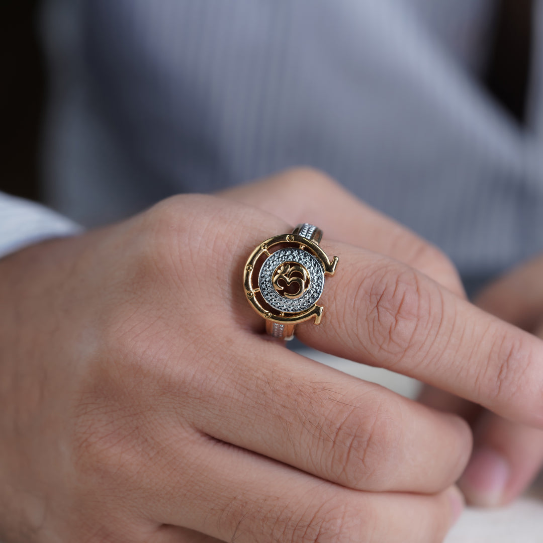Om Chakra Men’s Ring GMR-6