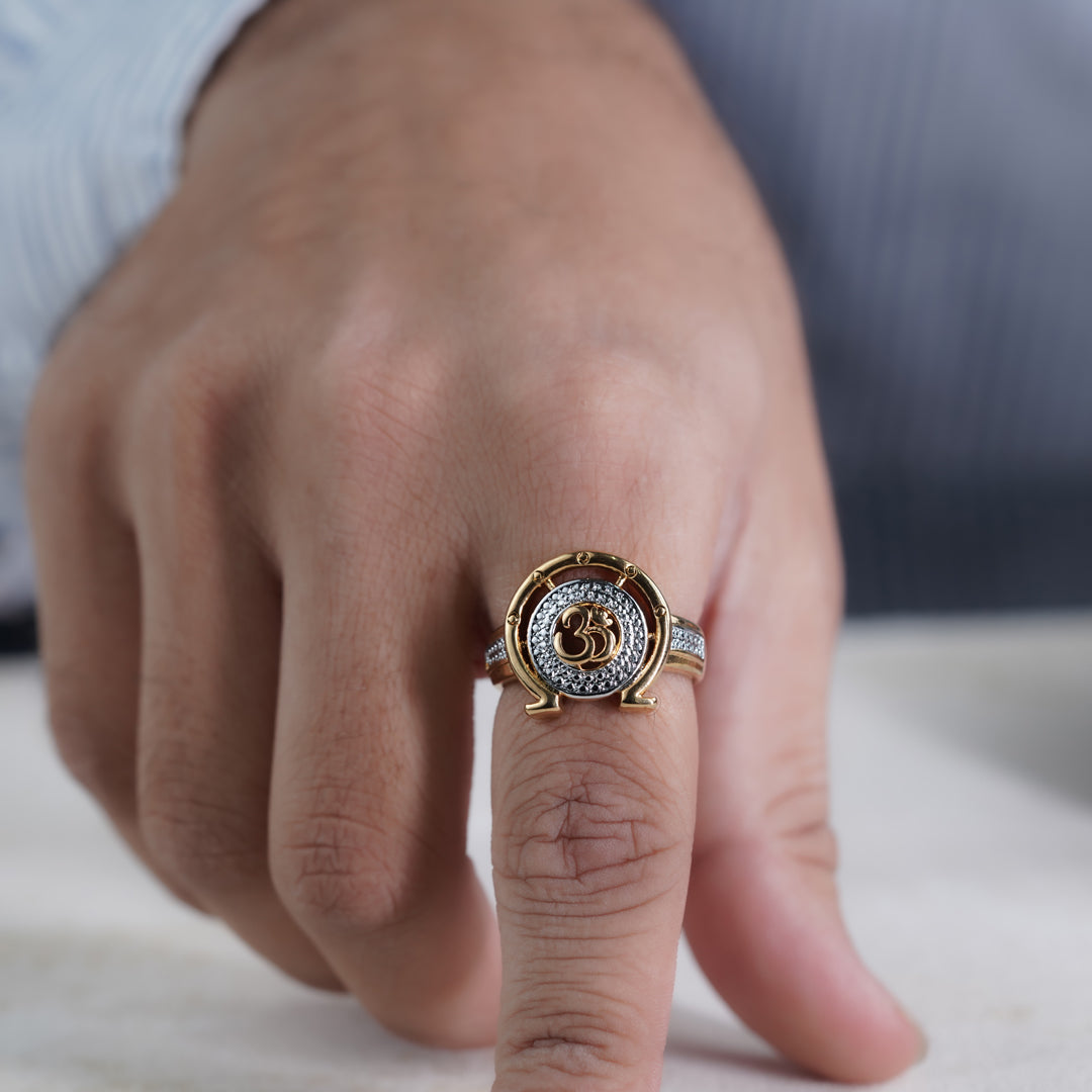 Om Chakra Men’s Ring GMR-6