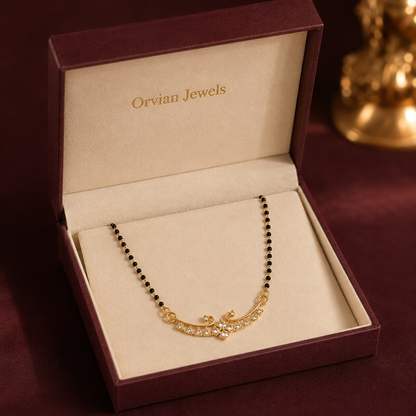 Serena Swirl Crystal Women’s Mangalsutra GWM 39