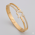 Romantic Dual Layer Heart Kada GWK -9