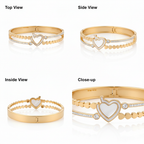Romantic Dual Layer Heart Kada GWK -9