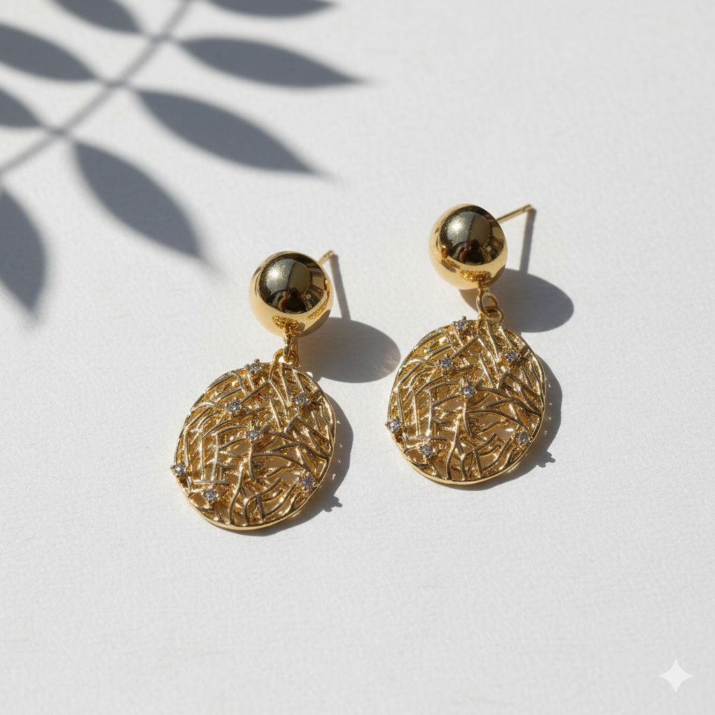 Sunora Weave Drops Earrings for Women