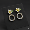 Flora Bloom Pearl Hoop Earrings GWE -133