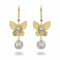 Butterfly Geometric Crystal Drop Earrings GWE -167
