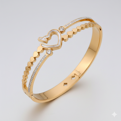 Romantic Dual Layer Heart Kada GWK -9