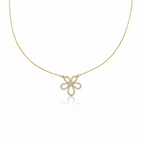 Modern Openwork Blossom Halo Necklace GWN -103