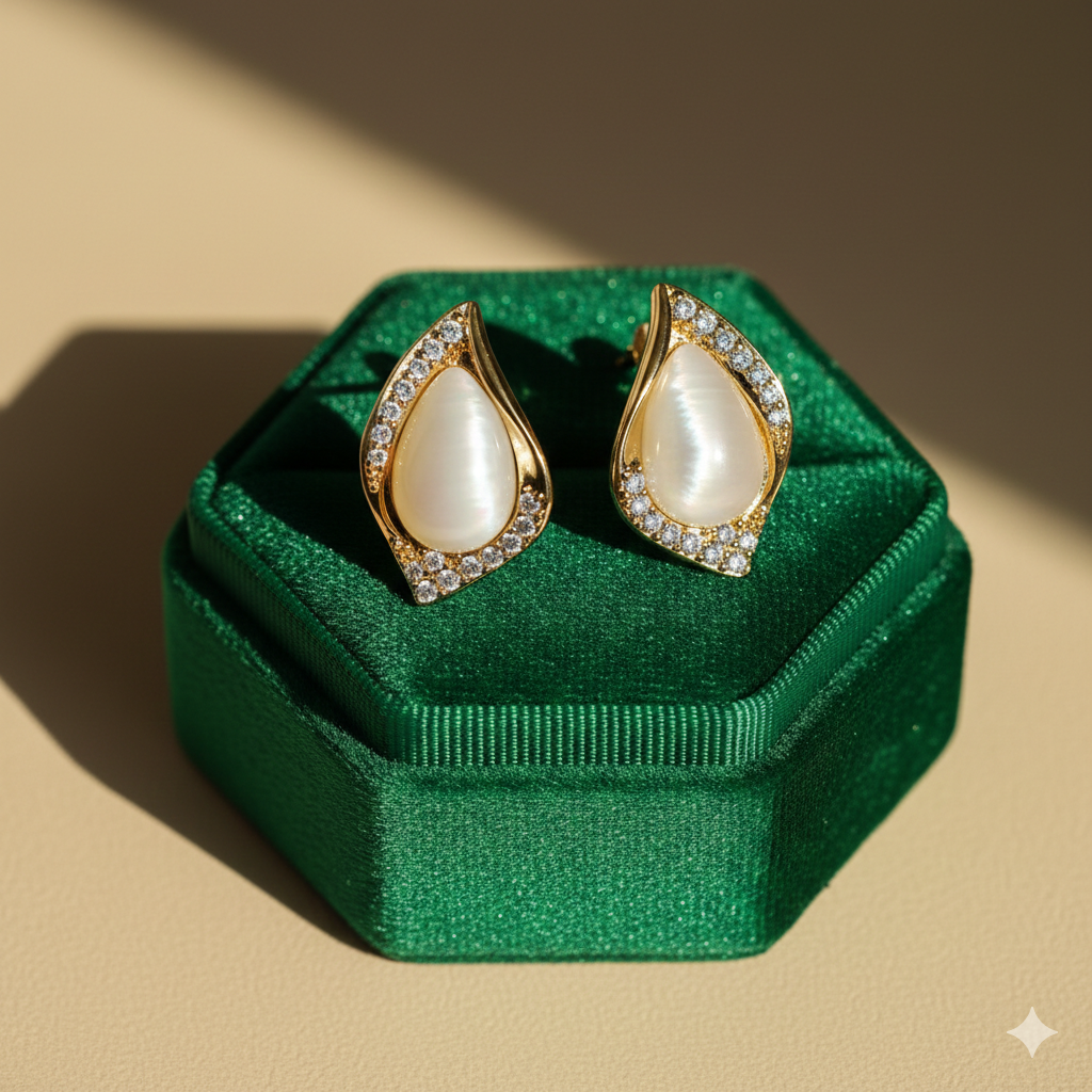 Classic Water Drop Opal Stud Earrings GWE -142