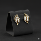 Flora Shine Baguette Leaf Earrings GWE -138