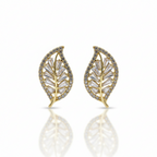 Flora Shine Baguette Leaf Earrings GWE -138