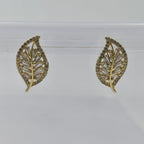 Flora Shine Baguette Leaf Earrings GWE -138