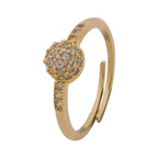 Crystal Dome Cluster Adjustable Ring GWR-4