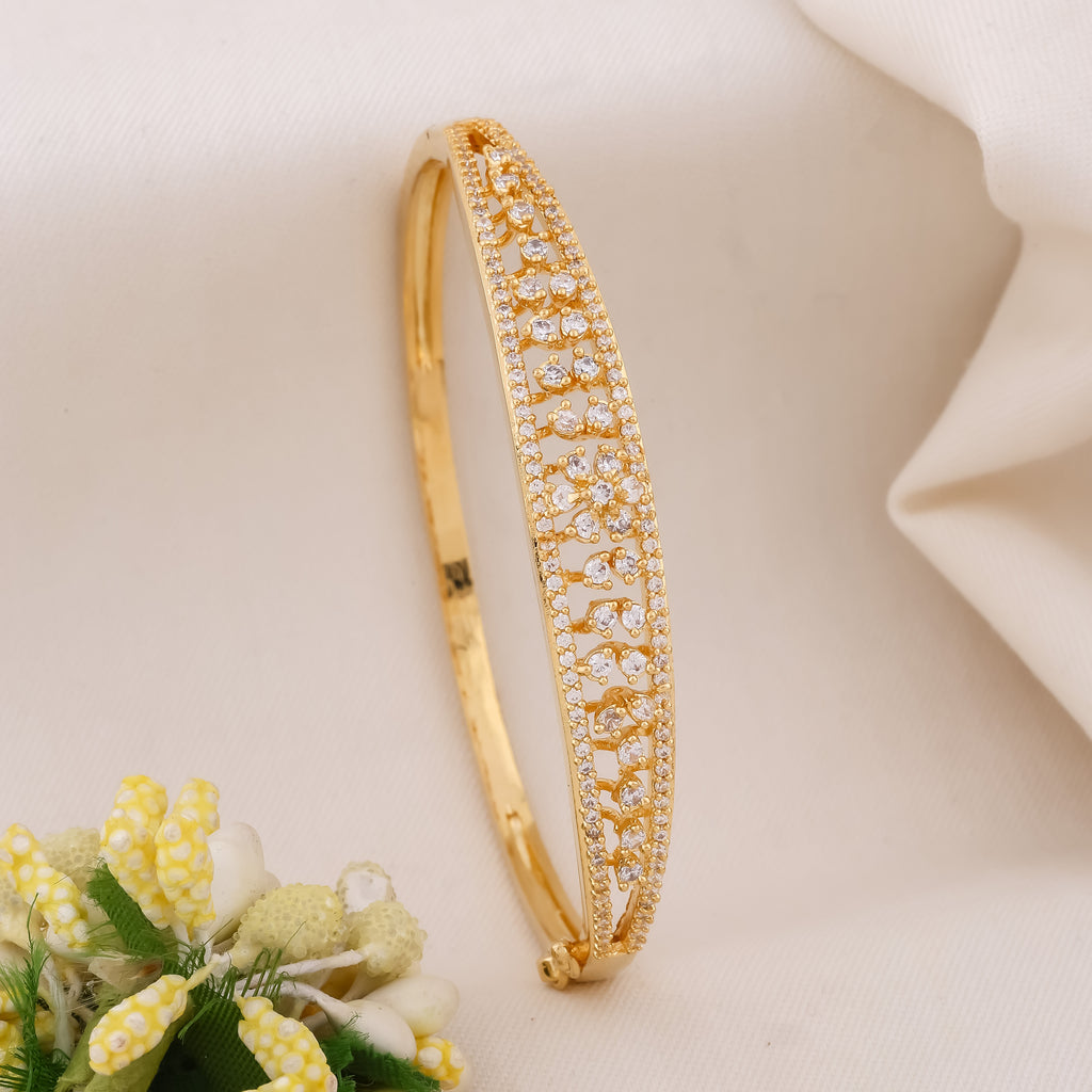 Classic Floral Filigree Mesh Kada GWK -3